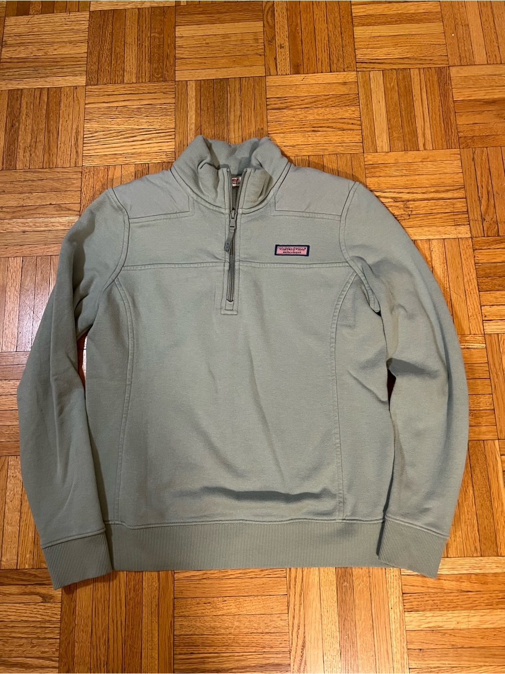 Vineyard Vines Sage Green Half-Zip Pullover size small